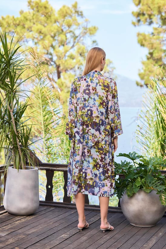 Emzirme Özellikli Askılı Sabahlıklı Lohusa Hamile Gecelik 25053