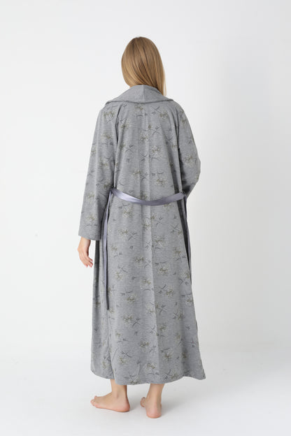 Lohusa Uzun Gecelik ve Sabahlık Hamile Takım Önden Düğmeli Emzirme ve Tesettüre Uygun 2310