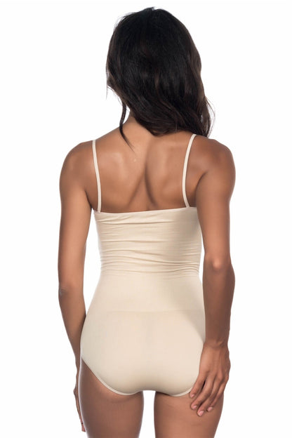 Dikişsiz İp Askı Çıtçıtlı Ripli Body Korse-1923
