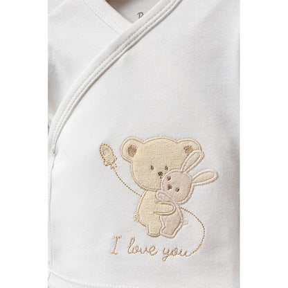 Sarılan Ayıcık Desenli Hastane Çıkışı 5'Li Bej- 047.20123.20