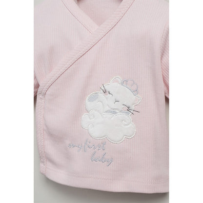 Taçlı Kedi Desenli Hastane Çıkışı 5'Li  Pudra  - 047.20215.02