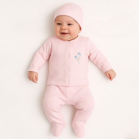 Daldaki Kuş Desenli 5'li Hastane Çıkışı Pudra -  001.2043.50