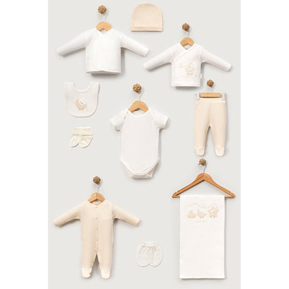 Hastane Çıkışı 10'Lu Ayıcık Desenli Krem - 047.10126.15