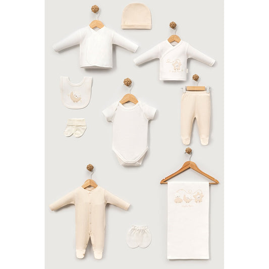 Hastane Çıkışı 10'Lu Ayıcık Desenli Krem - 047.10126.15