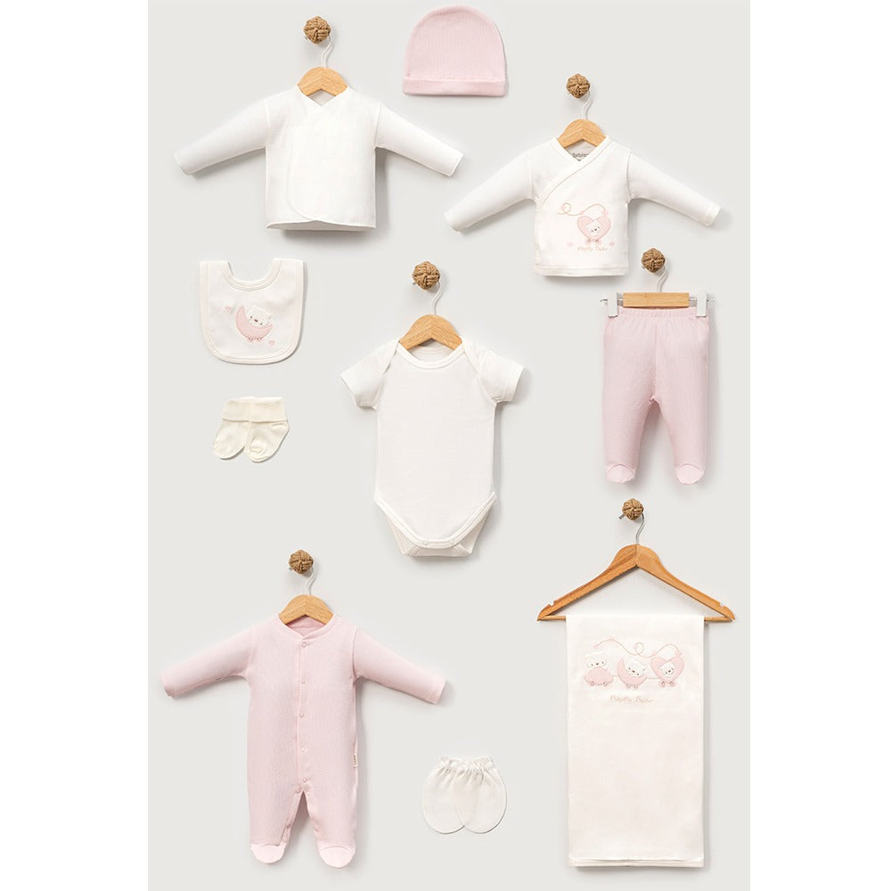 Hastane Çıkışı 10'Lu Ayıcık Desenli Pembe - 047.10125.02