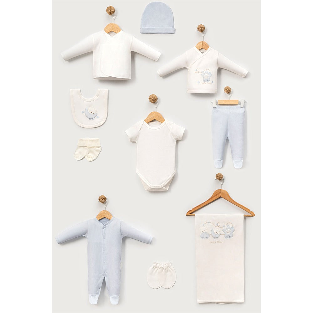 Hastane Çıkışı 10'Lu Ayıcık Desenli Mavi -  047.10126.01