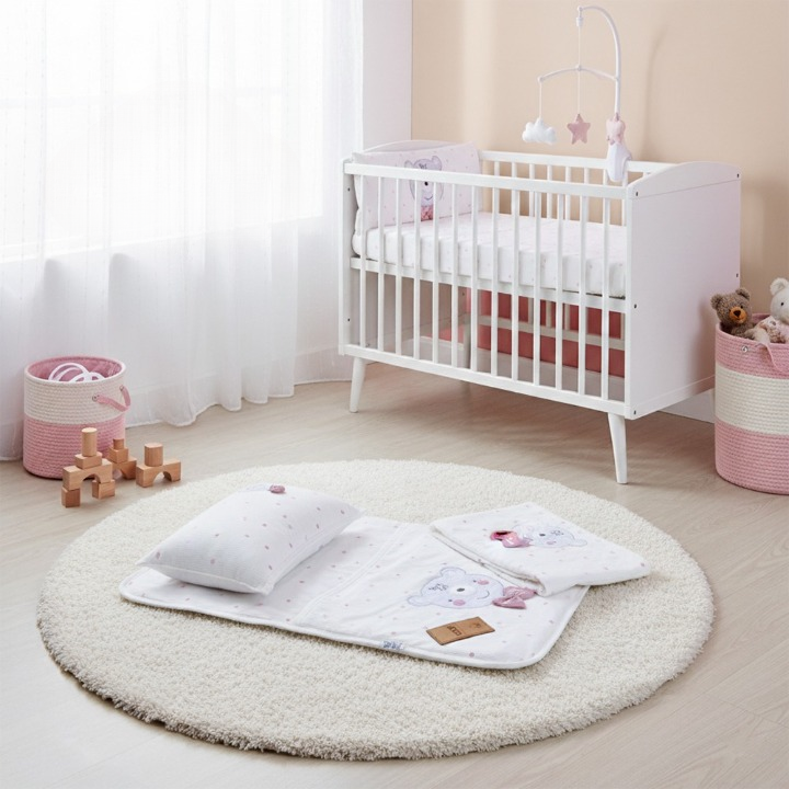 3'lü Puantiyeli Ayıcıklı Alt Açma  Gül Kurusu - 001.8811.36