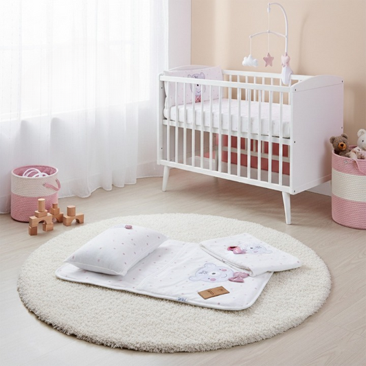 3'lü Puantiyeli Ayıcıklı Alt Açma  Gül Kurusu - 001.8811.36