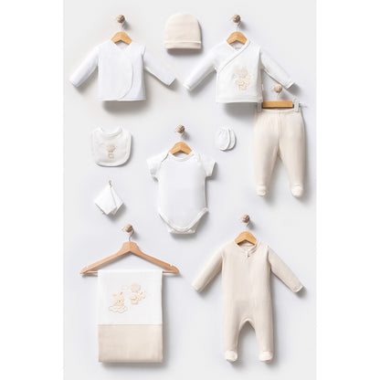 Hastane Çıkışı 10'Lu Balon ve Tavşan Desenli Krem - 047.10110.15