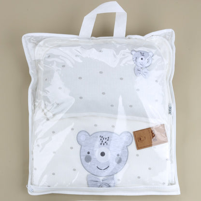 3'lü Puantiyeli Ayıcıklı Alt Açma  Gri -  001.8811.5