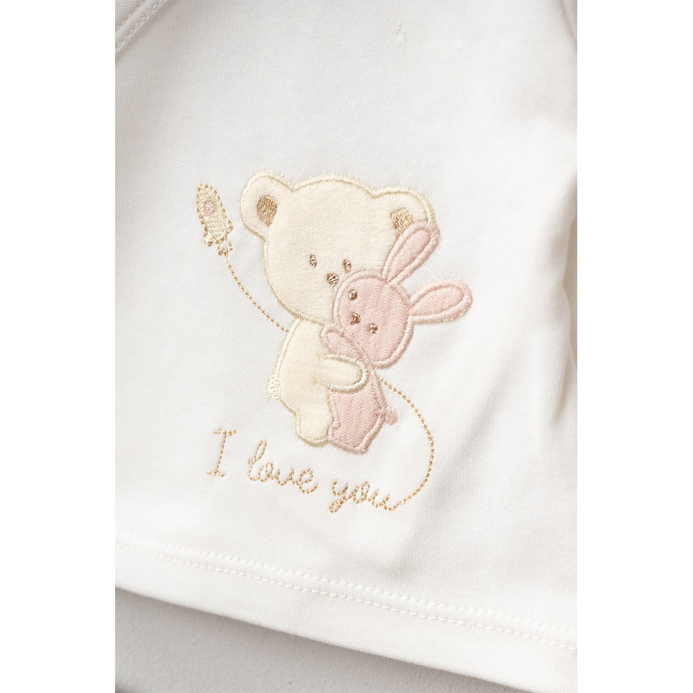 Sarılan Ayıcık Desenli Hastane Çıkışı 5'Li Pudra - 047.20123.17