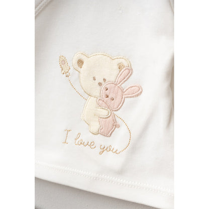 Sarılan Ayıcık Desenli Hastane Çıkışı 5'Li Pudra - 047.20123.17