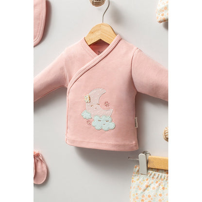 Bulut Desenli Hastane Çıkışı 5'Li Pembe - 047.20223.02