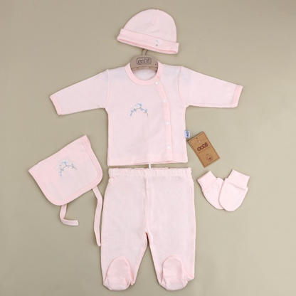 Daldaki Kuş Desenli 5'li Hastane Çıkışı Pudra -  001.2043.50