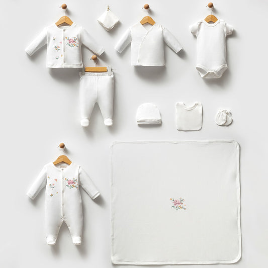 Çiçek Nakışlı Hastane Çıkışı 10'Lu -135.72601