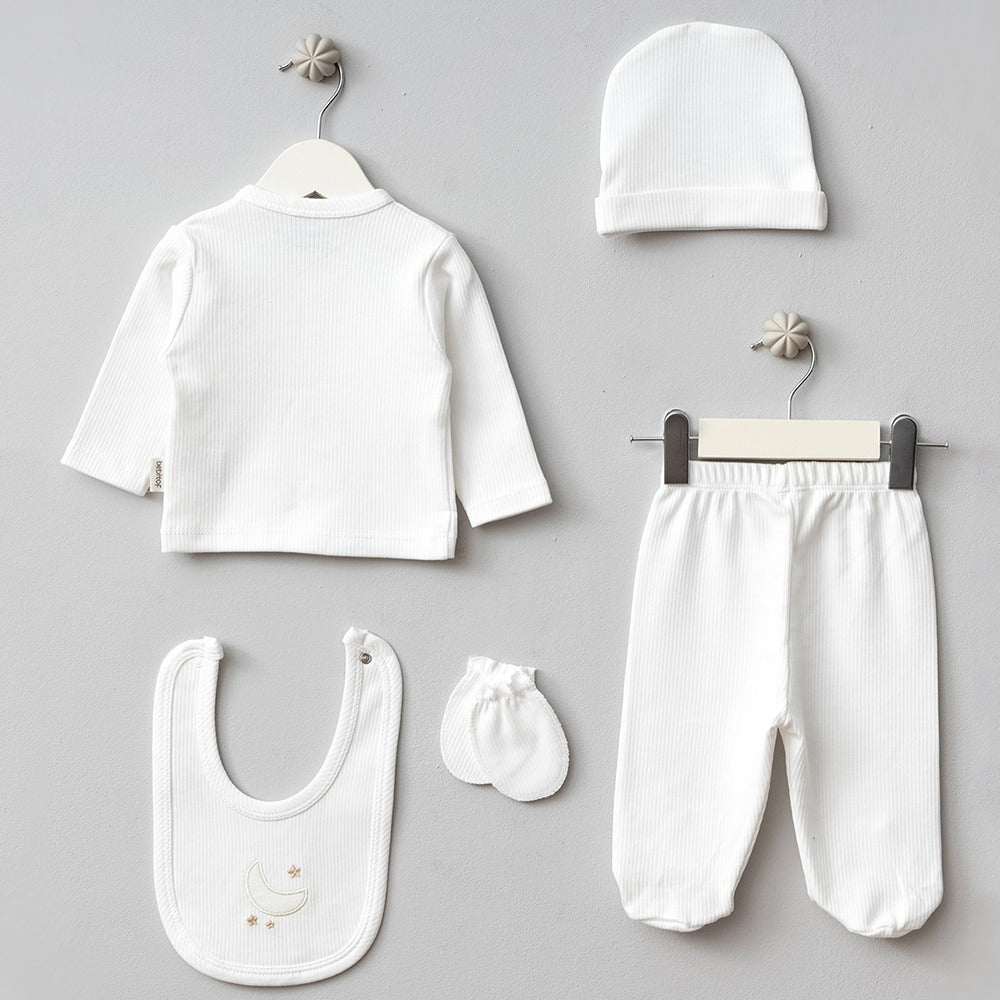 Hastane Çıkışı 5'Li Ay Ve Ayıcık Temalı  Ekru -  047.20118.03