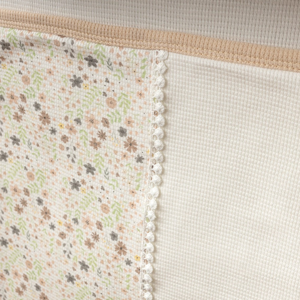 3'lü Wafıl Çiçekli Alt Açma Bej - 001.8810.12