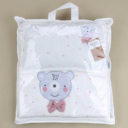 3'lü Puantiyeli Ayıcıklı Alt Açma  Gül Kurusu - 001.8811.36