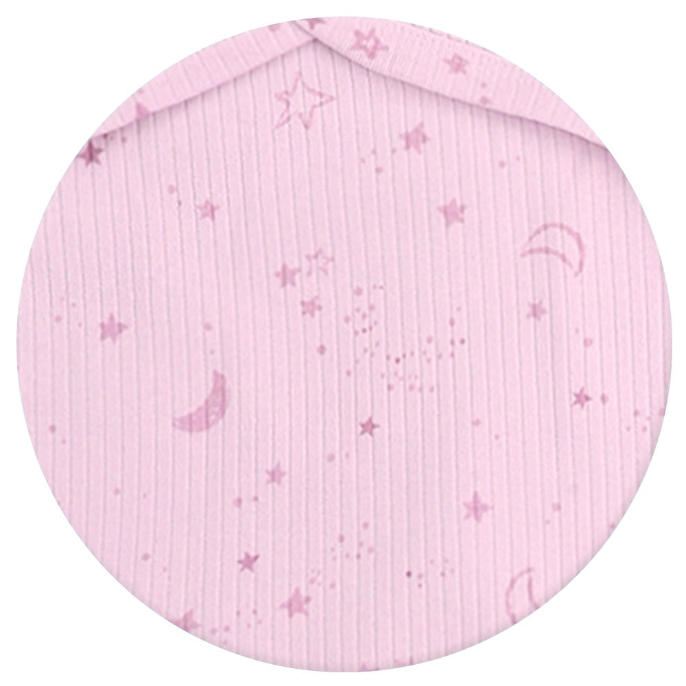 Ay Yıldız Desenli Kundak Pembe - 001.72101.2